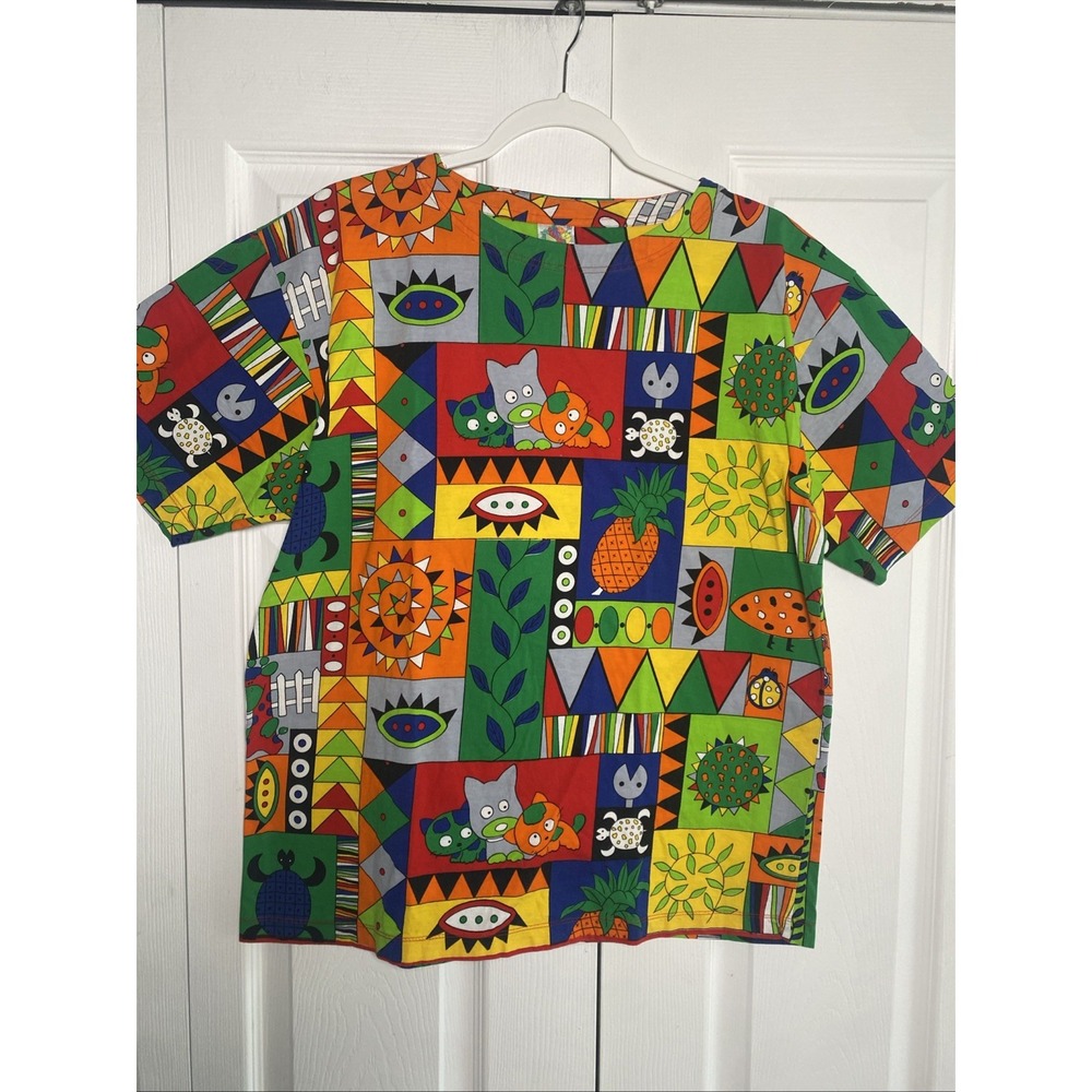 FRUITS Dopamine Kick Kawaii Multicolor Streetwear Tee Shirt‎ Vintage Cotton